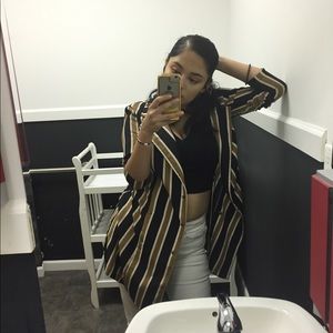 Fashion nova stripped blazer